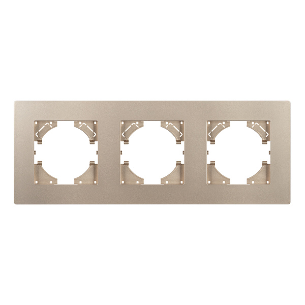 Рамка пластиковая FRM-PERIO-PL-3-GD (Arlight, -) Lednikoff