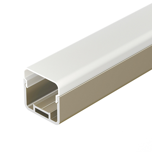 Профиль с экраном LINE-D-3030-2000 SQUARE OLIVE GREY+OPAL  (Arlight, Алюминий) Lednikoff
