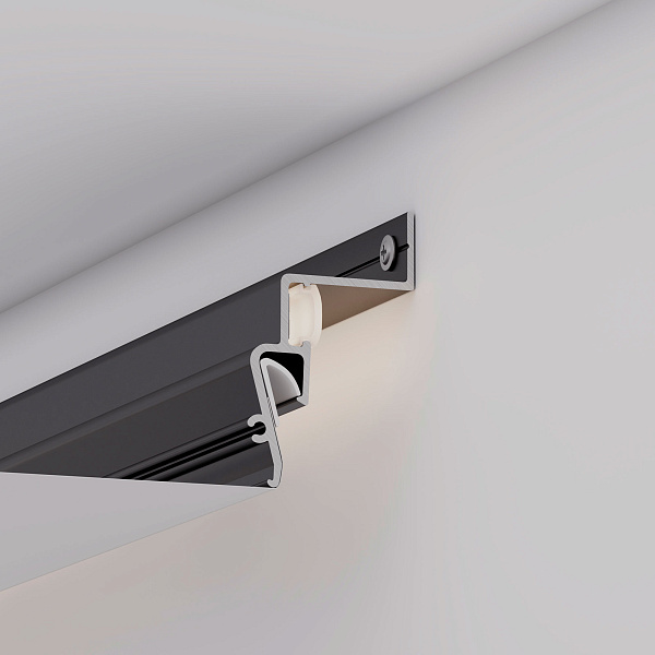 Профиль STRETCH-SHADOW-2000 BLACK (A2-CONTOUR-PRO) (Arlight, Алюминий) Lednikoff