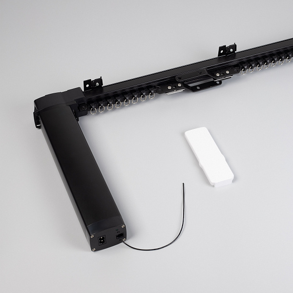 Карниз для штор с электроприводом CNK-M1-TY-RF-2M-BK (Arlight, IP20 Металл, 5 лет) Lednikoff