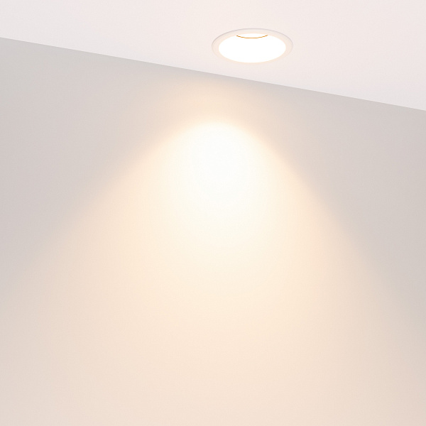 Светильник MS-FLOW-BUILT-R85-12W Warm3000 (WH, 15 deg, 230V) (Arlight, IP20 Металл, 5 лет) Lednikoff