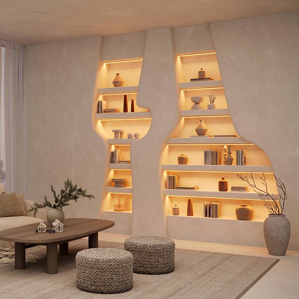 Светодиодная лента UL-A168-8mm 24V White-MIX-CX2 (18 W/m, IP20, 5m) (Arlight, резка 2 светодиода) Lednikoff