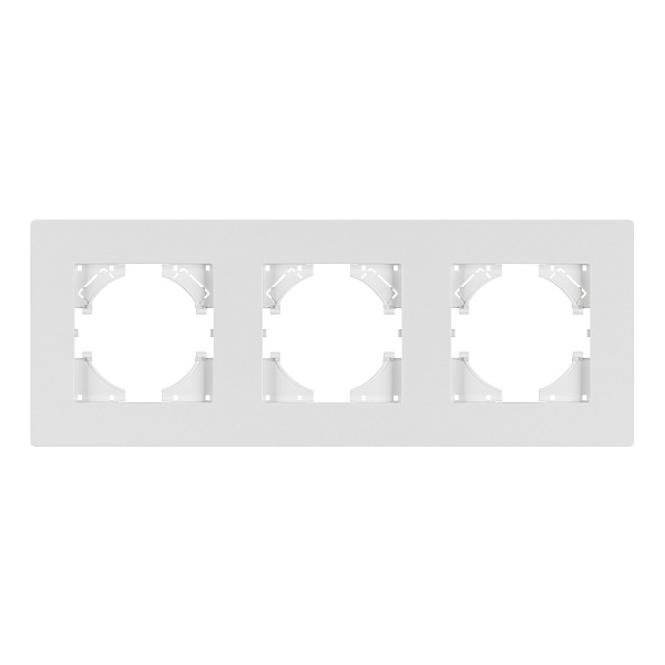 Рамка пластиковая FRM-PERIO-PL-3-WH (Arlight, -) Lednikoff