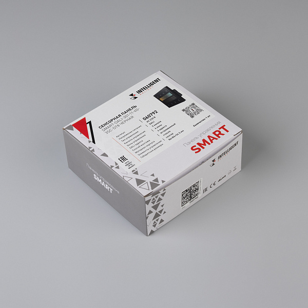 INTELLIGENT ARLIGHT Сенсорная панель SMART-DALI-301-11-4G-3SC-DT8 Черная (230V, встраиваемая, 2.4G) (IARL, IP20 Пластик, 5 лет) Lednikoff