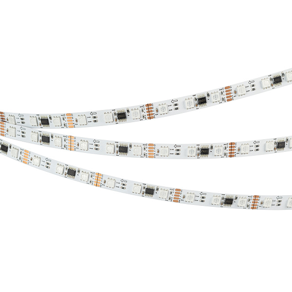 Светодиодная лента DMX-B60-10mm 12V RGB-PX3 (14 W/m, IP20, 5060, 5m) (Arlight, -) Lednikoff