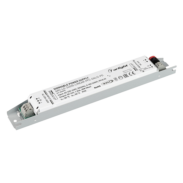 Блок питания ARV-LG-24030-LINEAR-PFC-DALI2-PD (24V, 1.25A, 30W) (Arlight, IP20 Металл, 5 лет) Lednikoff