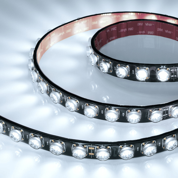 Светодиодная лента герметичная FLT-PS-A42-BLACK-23mm 24V White6000 (21 W/m, IP67, 15deg, 5m) (Arlight, -) Lednikoff