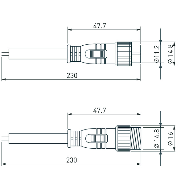 Коннектор питания ARL-LINE-2pin (24V) (Arlight, Закрытый) Lednikoff