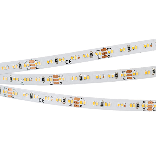 Светодиодная лента MICROLED-M240-8mm 24V White-MIX (19.2 W/m, IP20, 2216, 5m) (Arlight, Изменяемая ЦТ) Lednikoff