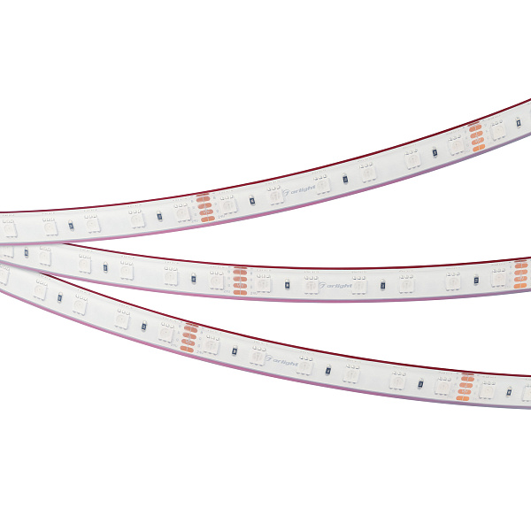 Светодиодная лента герметичная RTW-PFS-B60-13mm 24V RGB (14.4 W/m, IP68, 5060, 5m) (Arlight, 14.4 Вт/м, IP68) Lednikoff