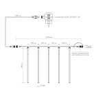 Светодиодная гирлянда ARD-ICEFALL-CLASSIC-D12-500-5PCS-CLEAR-72LED-LIVE WHITE (230V, 6W) (Ardecoled, IP65) Lednikoff
