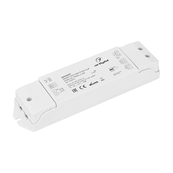 Диммер SMART-D22-DIM-PUSH-SUF (230V, 2A, TRIAC, 2.4G) (Arlight, IP20 Пластик, 5 лет) Lednikoff
