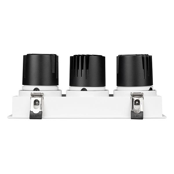 Светильник MS-FLOW-BUILT-S230x85-3x6W Day4000 (WH, 38 deg, 230V) (Arlight, IP20 Металл, 5 лет) Lednikoff