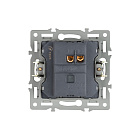 Механизм выключателя одноклавишный непроходной SWT-MK01-PL-BK (250V, 16A) (Arlight, -) Lednikoff