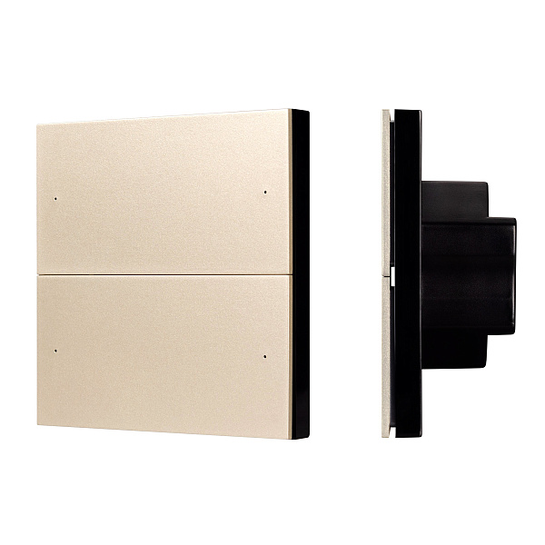 INTELLIGENT ARLIGHT Кнопочная панель SMART-DMX512-801-22-4G-4SC-DIM-IN Gold (230V, 2.4G) (IARL, IP20 Пластик, 5 лет) Lednikoff