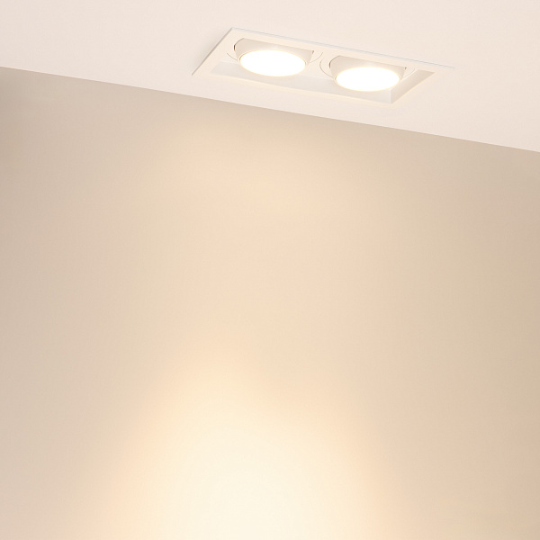 Светильник MS-VORTEX-BUILT-S250x140-2x30W Warm3000 (WH-WH, 30 deg, 230V) (Arlight, IP20 Металл, 5 лет) Lednikoff