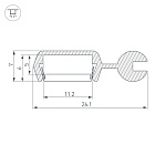 Профиль POLI-2000 ANOD (Arlight, Алюминий) Lednikoff
