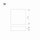 Светильник SP-QUADRO-S170x170-18W Warm3000 (WH, 120 deg, 230V) (Arlight, IP40 Металл, 3 года) Lednikoff