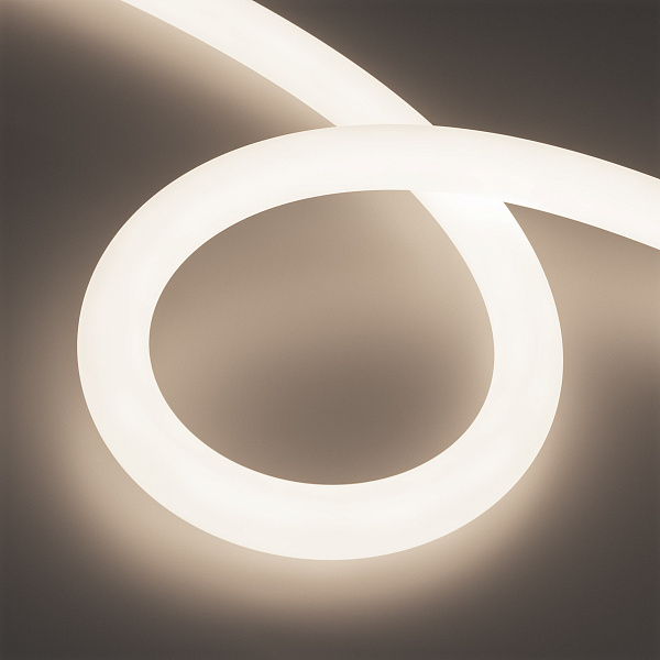 Светодиодная лента герметичная MOONLIGHT-TOP-A336-D30mm 24V Day4000 (14.4 W/m, IP65, 5m, wire x1) (Arlight, Вывод прямой, 3 года)