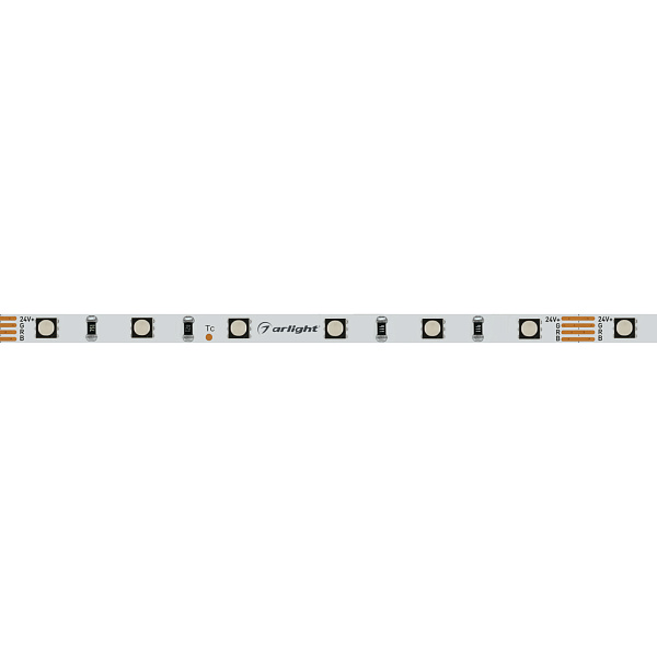 Светодиодная лента MINI-60-24V RGB 5mm (3535, 5m, LUX) (Arlight, 6 Вт/м, IP20) Lednikoff