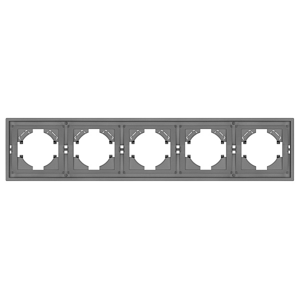 Рамка пластиковая FRM-TENDO-PL-5-GR (Arlight, Графитовый) Lednikoff