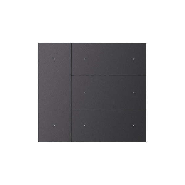 INTELLIGENT ARLIGHT Накладка панели KNX-23-4G-SUF Dark Grey (Backlight) (IARL, IP20 Металл, 2 года) Lednikoff
