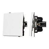 Механизм выключателя одноклавишный проходной SWT-TENDO-MKP1-PL-WH (230V, 10A) (Arlight, Белый)