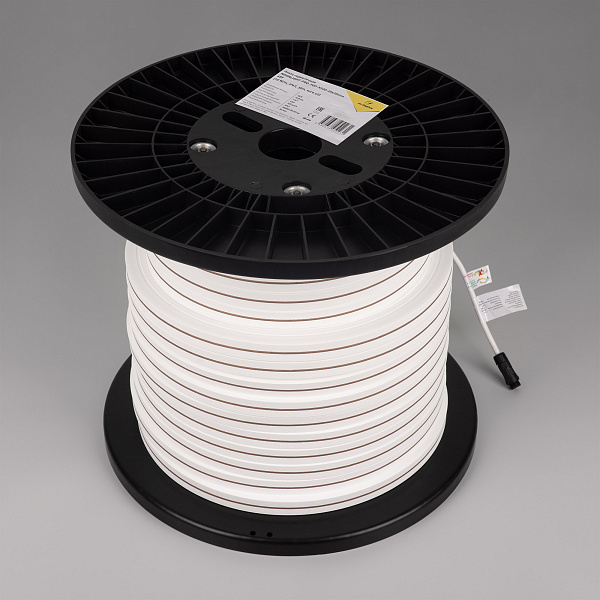 Светодиодная лента герметичная MOONLIGHT-PRO-TOP-X320-20x20mm 48V White6000 (10 W/m, IP67, 30m, wire x2) (Arlight, Вывод боковой, 7 лет)