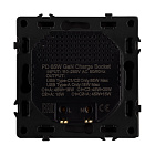 ARL NOBE USB Розетка тип А+С+С софт-тач черный оникс SCT-MUACC-SFPL-FC-BK (65W, QC3) (Arlight, -) Lednikoff