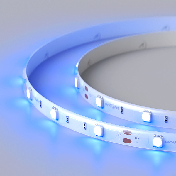 Светодиодная лента RTW 2-5000SE 12V Blue (5060, 150 LED, LUX) (Arlight, 7.2 Вт/м, IP65) Lednikoff