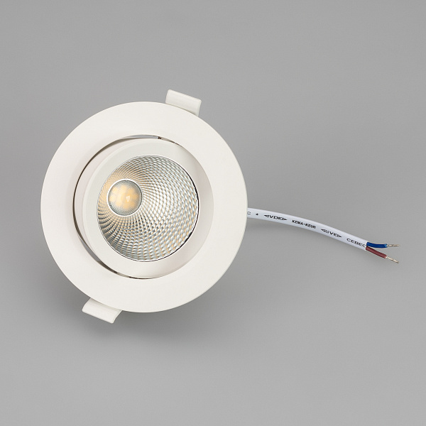 Светильник LTD-POLAR-TURN-R105-10W Warm3000 (WH, 36 deg, 230V) (Arlight, IP20 Пластик, 3 года) Lednikoff