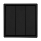 ARL NOBE Выключатель 3 кл софт-тач черный оникс SWT-MK03-SFPL-BK (250V, 10A) (Arlight, -) Lednikoff