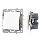 Механизм выключателя одноклавишный перекрёстный SWT-MKX1-PL-WH (250V, 16A) (Arlight, -) Lednikoff
