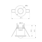Датчик движения PRIME-PIR-BUILT-R53-200W (230V, 1.7A, MULTI, IP20) (Arlight, IP20 Пластик, 2 года) Lednikoff