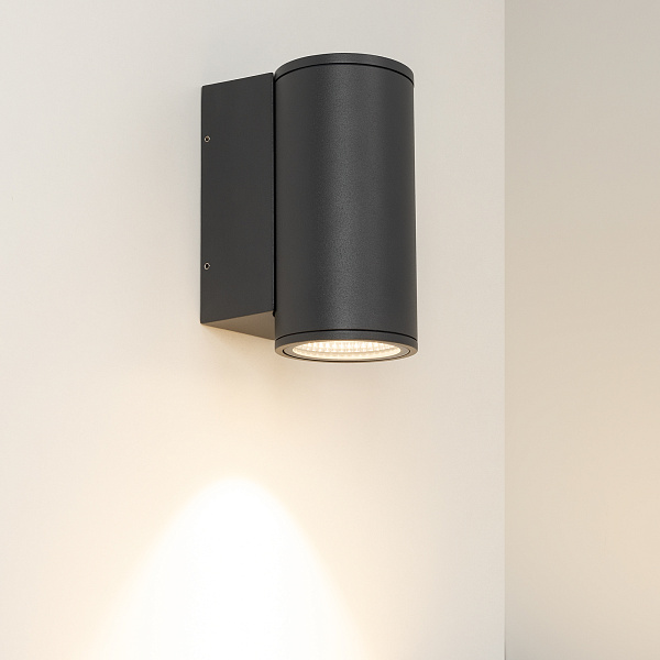 Светильник LGD-FORMA-WALL-R90-12W Warm3000 (GR, 44 deg, 230V) (Arlight, IP54 Металл, 3 года) Lednikoff