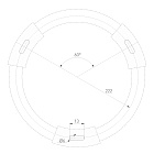 Светильник IM-RONDO-EMERGENCY-3H-R500-54W Warm3000 (WH, 120 deg, 230V) (Arlight, IP40 Металл, 2 года) Lednikoff