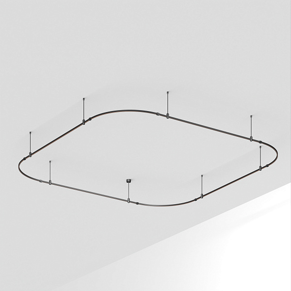 Основание ART-APRIORI-QUADRAT-SOFT-ROD-400-3500x3500 (BK) (Arlight, IP20 Металл, 3 года)