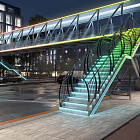 Светодиодная лента герметичная DMX MOONLIGHT-SIDE-B84-12x17mm 24V RGB-PX7 (18 W/m, IP67, 5m, wire x2) (Arlight, Вывод прямой, 2 года)