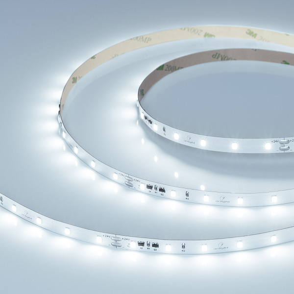 Светодиодная лента IC-A60-8mm 24V White6000 (4.8 W/m, IP20, 2835, 10m) (Arlight, стабилизированная) Lednikoff