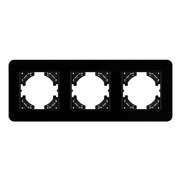 Рамка стеклянная FRM-OMALI-GS-3-BK (Arlight, -) Lednikoff