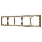 Рамка пластиковая FRM-NOBE-SFPL-5-GD (Arlight, Золотой песок) Lednikoff