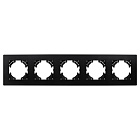 Рамка пластиковая FRM-PERIO-PL-5-BK (Arlight, -) Lednikoff