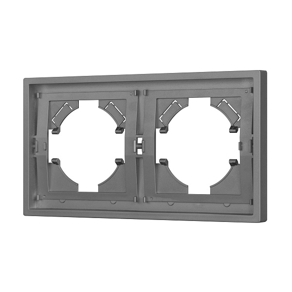 Рамка пластиковая FRM-TENDO-PL-2-GR (Arlight, Графитовый) Lednikoff