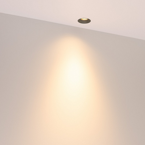 Светильник безрамочный DL-INTRAL-R39-6W Warm3000 (Серо-зеленый RAL7009, 50 deg, 230V) (Arlight, IP20 Металл, 5 лет) Lednikoff