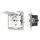 Механизм розетки влагозащищённый SCT-MCP-PL-WH (250V, 16A) (Arlight, -) Lednikoff