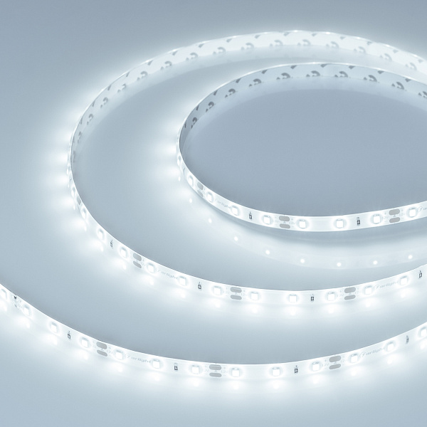 Светодиодная лента герметичная RTW-SE-A60-8mm 12V Cool 10K (4.8 W/m, IP65, 2835, 5m) (Arlight, 4.8 Вт/м, IP65) Lednikoff