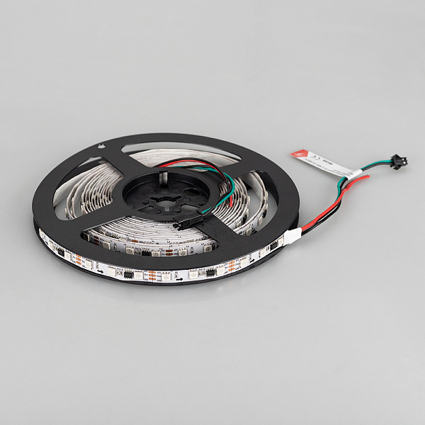 Светодиодная лента SPI-5000-5060-60 12V Cx3 RGB (10mm, 14.4W/m, IP20) (Arlight, бегущий огонь) Lednikoff