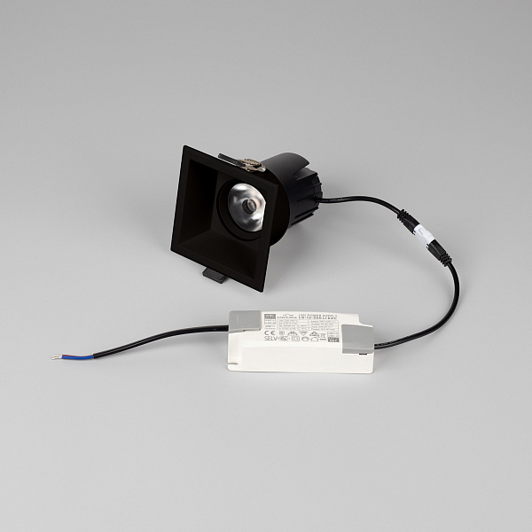 Светильник MS-FLOW-BUILT-S85x85-6W Day4000 (BK, 38 deg, 230V) (Arlight, IP20 Металл, 5 лет) Lednikoff