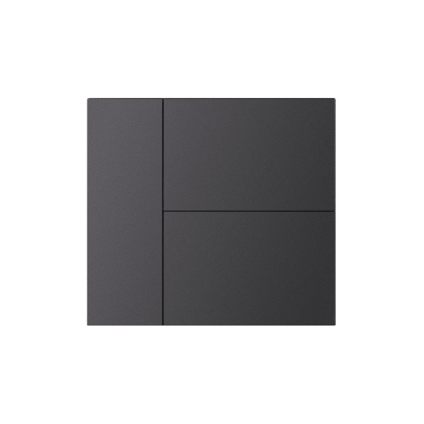 INTELLIGENT ARLIGHT Накладка панели KNX-23-3G-SUF Dark Grey (Backlightless) (IARL, IP20 Металл, 2 года) Lednikoff