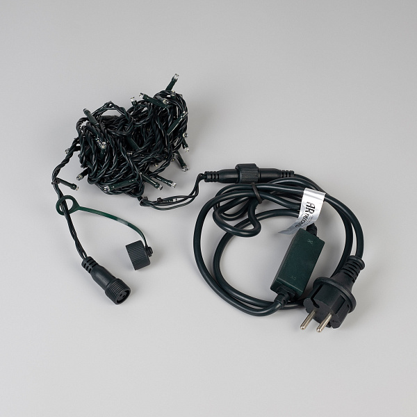 Светодиодная гирлянда ARD-STRING-HOME-5000-GREEN-50LED-FLASH WHITE (230V, 3.5W) (Ardecoled, IP20) Lednikoff